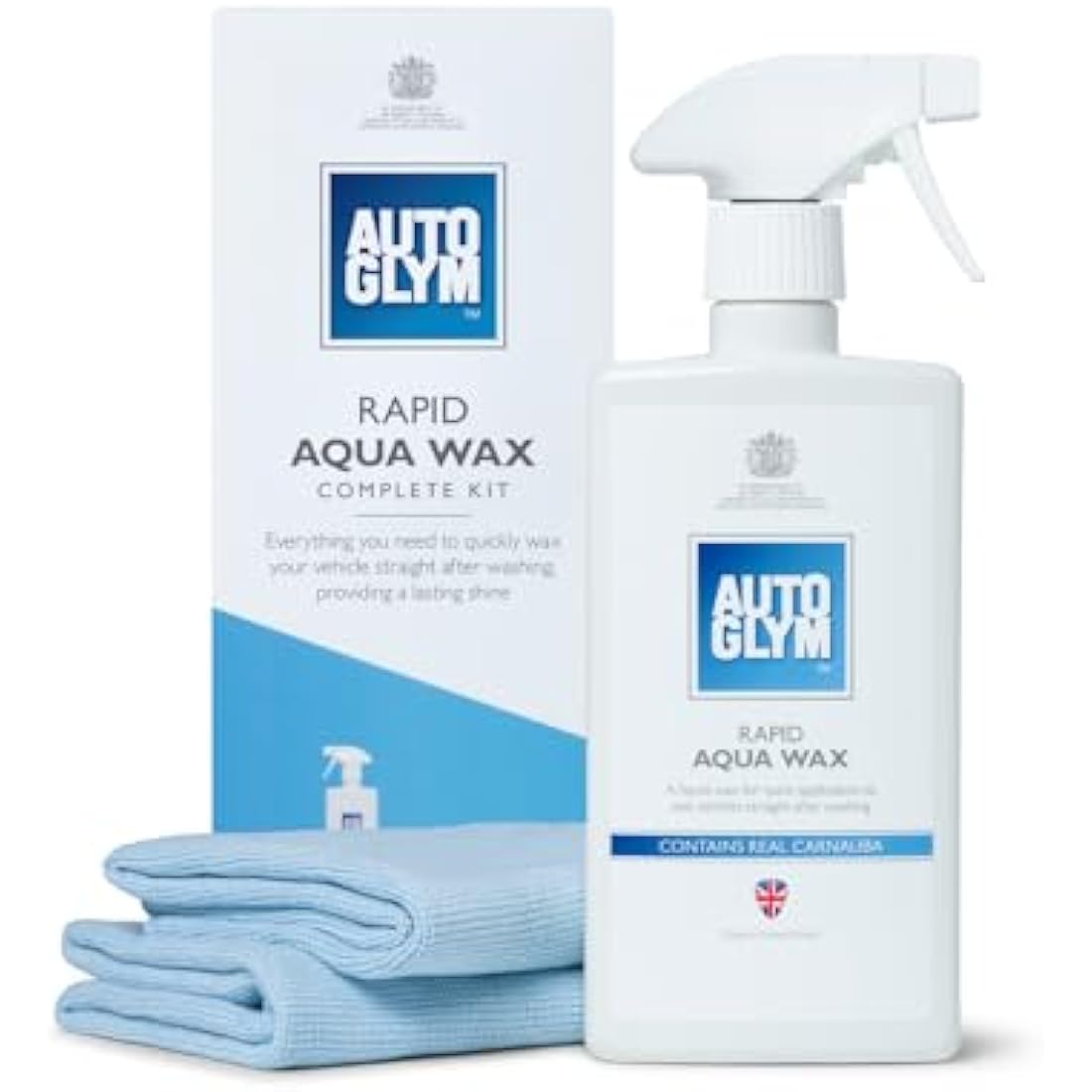 Autoglym Rapid Aqua Wax 500ml – Complete Car Wax for Paint, Rubber & Glass - Race Rally Supplies