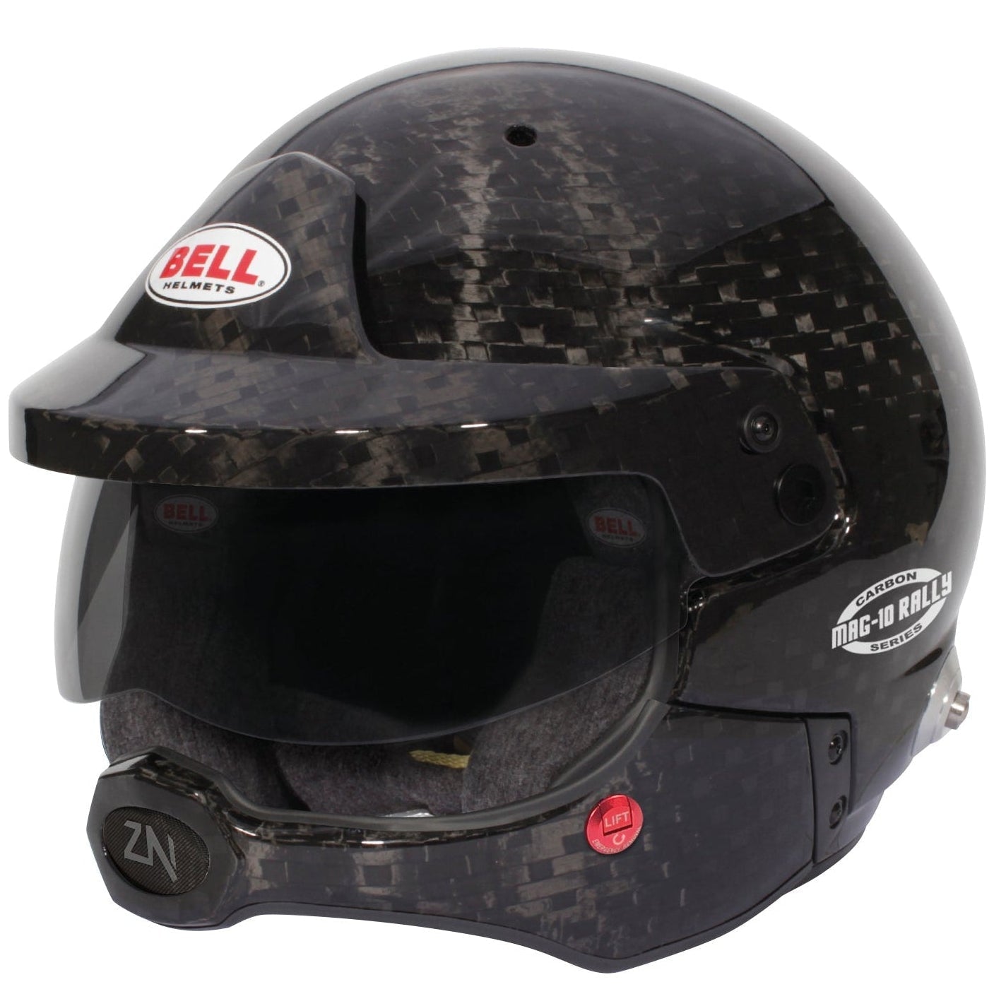 Bell MAG-10 Rally Carbon Open-Face Helmet – FIA 8859-2015 & Snell SA2020 Approved - Race Rally Supplies