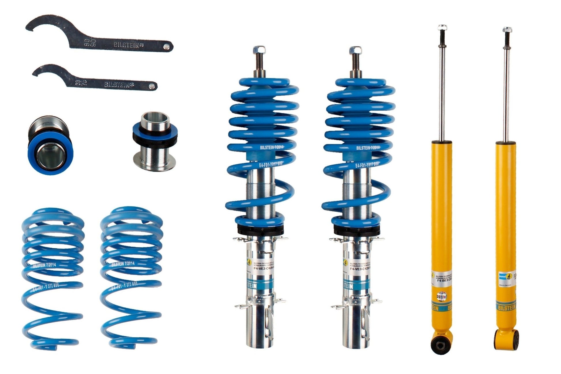 Bilstein B14 Height Adjustable Kit (47-124851) - VW Golf 4 Audi A3 8L 2WD,B14 - Race Rally Supplies