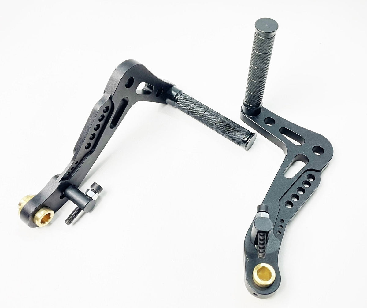 Black Anodised Aluminium Pedal Set - Race Rally Supplies