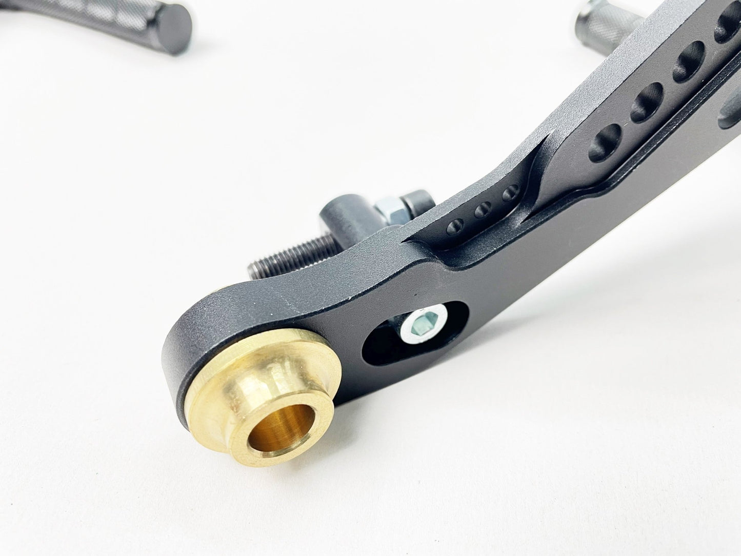 Black Anodised Aluminium Pedal Set - Race Rally Supplies