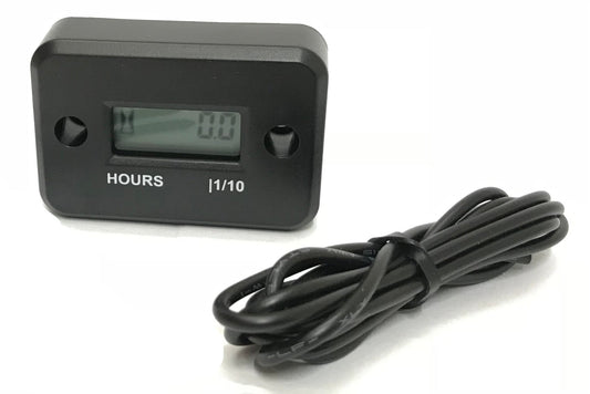 Black Engine Hour Meter - Race Rally Supplies