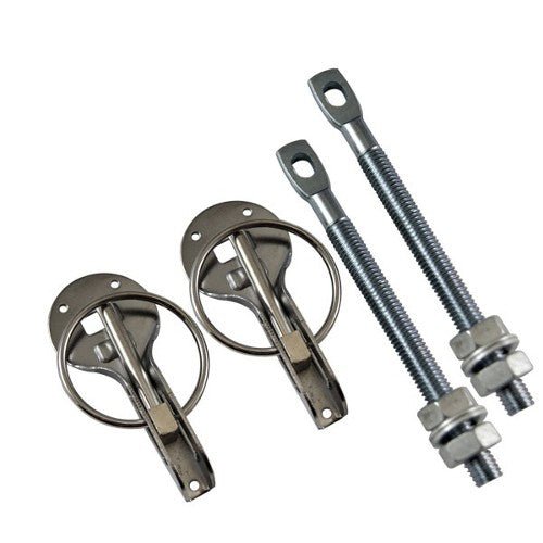 Bonnet Pins Stainless Steel (Pair) - Race Rally Supplies