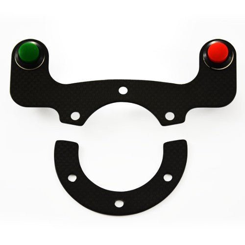 Carbon Twin Button Steering Wheel Bracket - Race Rally Supplies