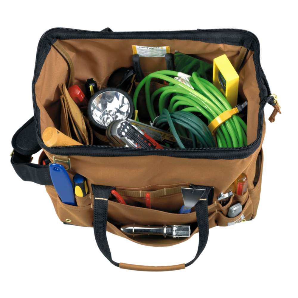 Carhartt B0000518 16-Inch 30 Pocket HW Tool Bag - Race Rally Supplies