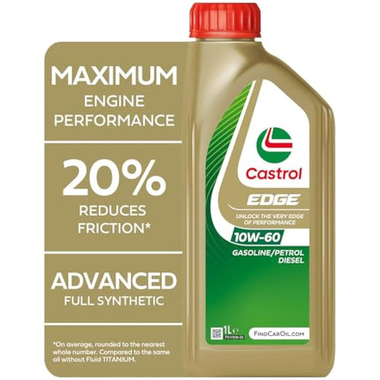 Castrol EDGE 10W - 60 Engine Oil 1L - Race Rally Supplies