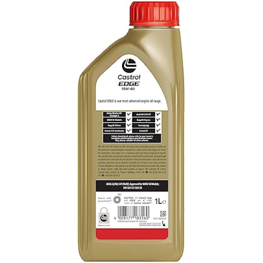 Castrol EDGE 10W-60 Engine Oil 1L - Race Rally Supplies