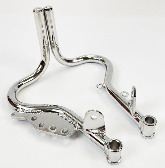 Chrome Universal 180mm Pedal Set - Race Rally Supplies