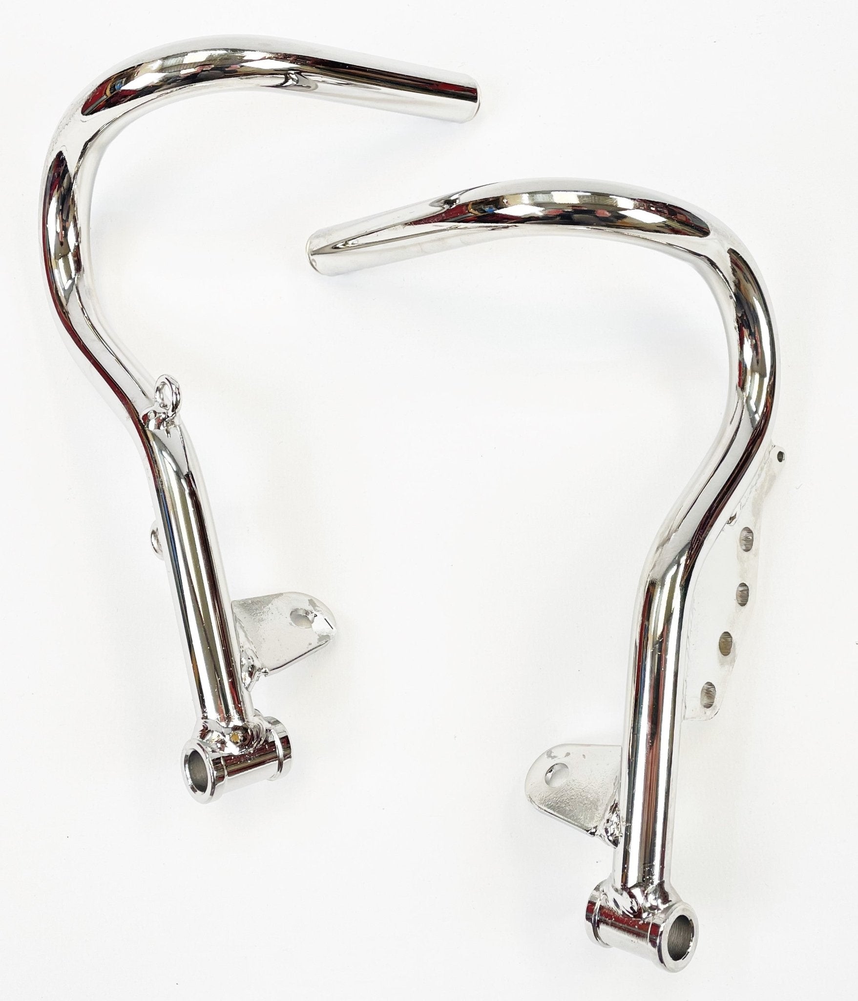 Chrome Universal 180mm Pedal Set - Race Rally Supplies