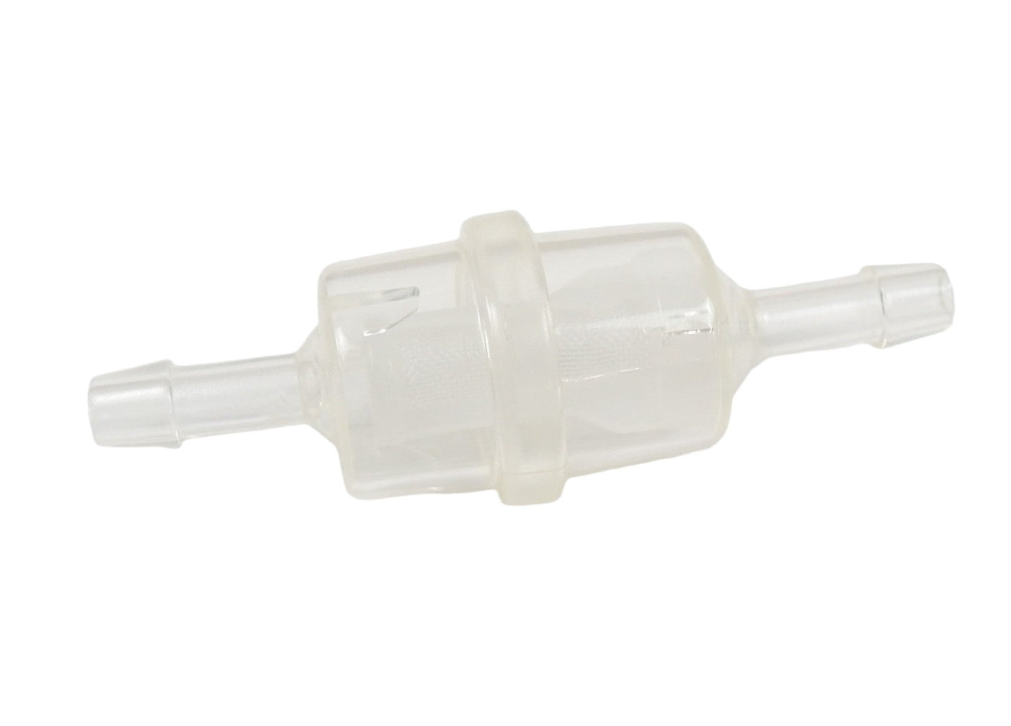Clear Inline Round Fuel Filter - Race Rally Supplies