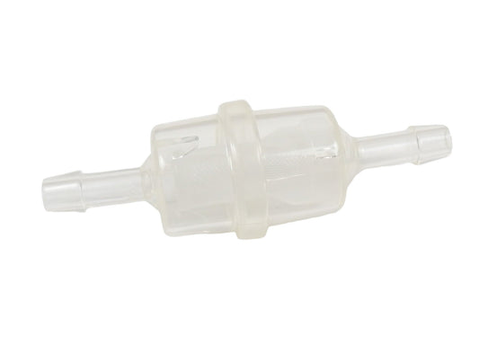 Clear Inline Round Fuel Filter - Race Rally Supplies