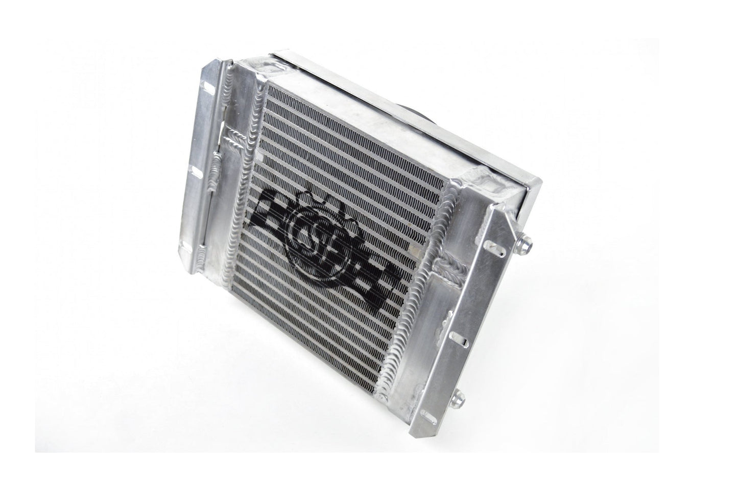 CSF 13.8in x 10in Dual Fluid Bar & Plate HD Oil Cooler w/9in SPAL Fan - Race Rally Supplies