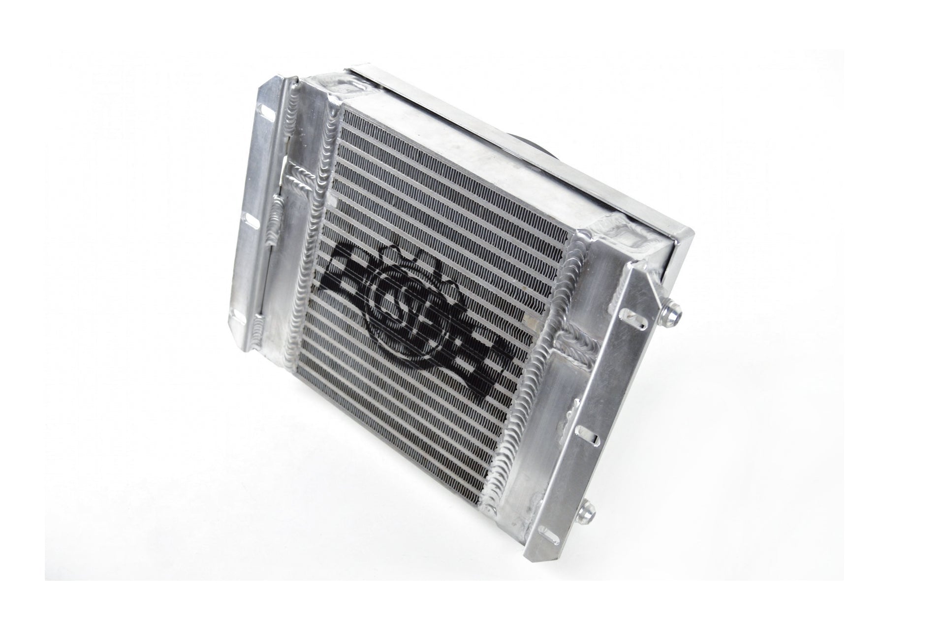 CSF 13.8in x 10in Dual Fluid Bar & Plate HD Oil Cooler w/9in SPAL Fan - Race Rally Supplies