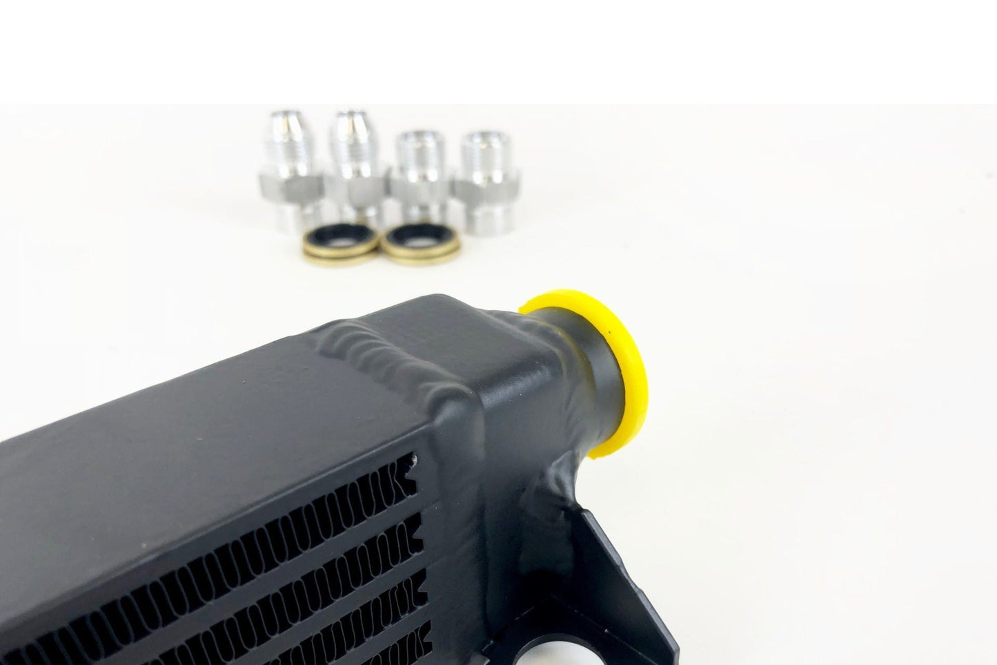 CSF BMW E30 Oil Cooler w/ fittings for OEM style and AN - 10 male connections - Race Rally Supplies