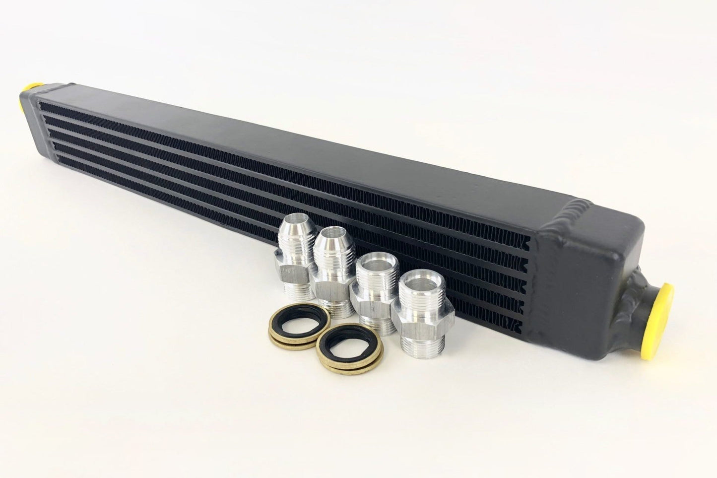 CSF BMW E30 Oil Cooler w/ fittings for OEM style and AN - 10 male connections - Race Rally Supplies