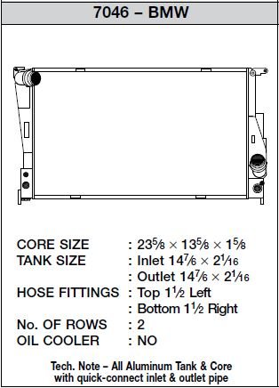 CSF BMW E82 1M / 08 - 11 E8X 135i / 07 - 11 E9X 335i / E89 Z4 (AT) All - Aluminum Radiator - Race Rally Supplies