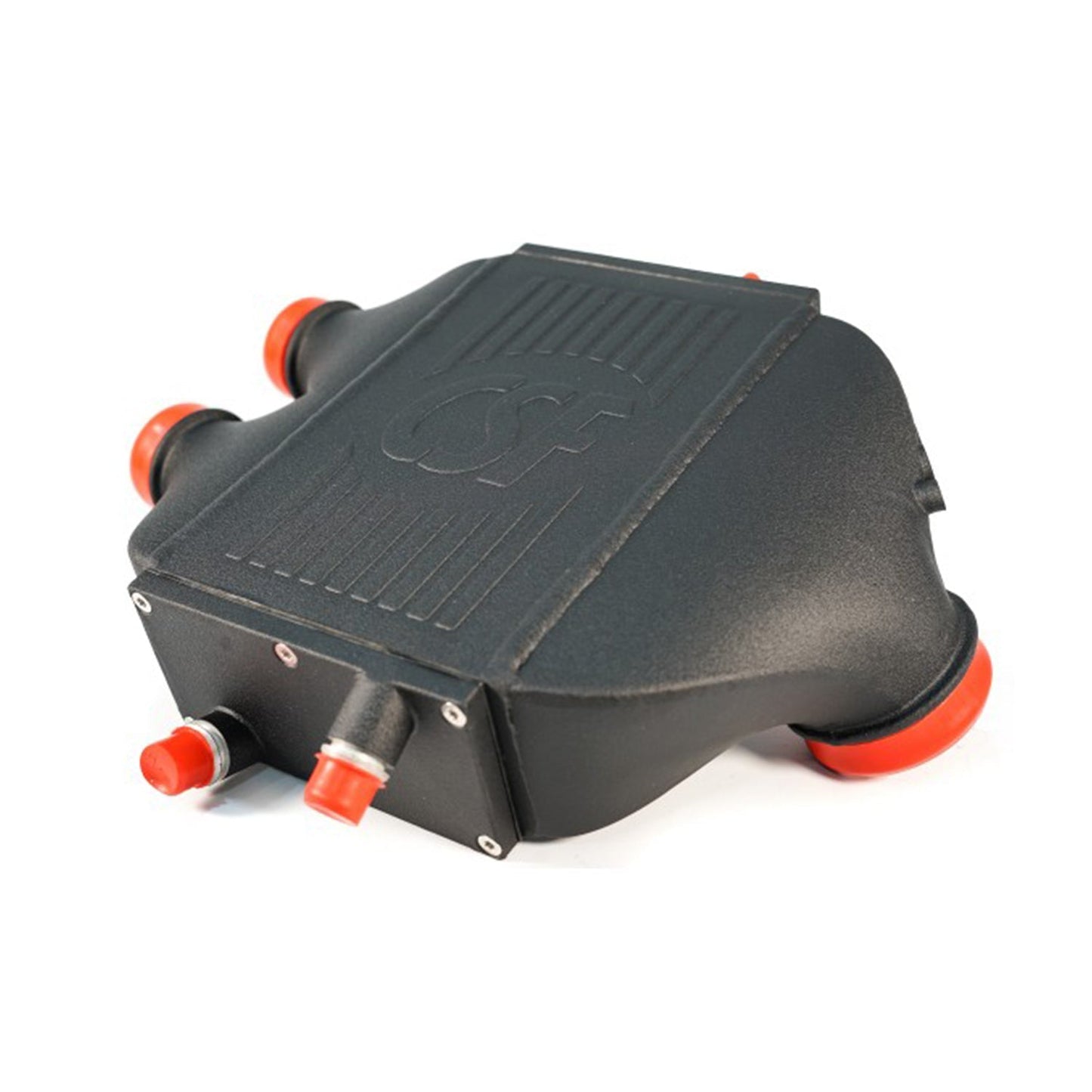 CSF BMW M3/M4/M2 Competition Race Top Mount Charge Cooler In Crinkle Black Finish (F80/F82/F83/F87) - Race Rally Supplies