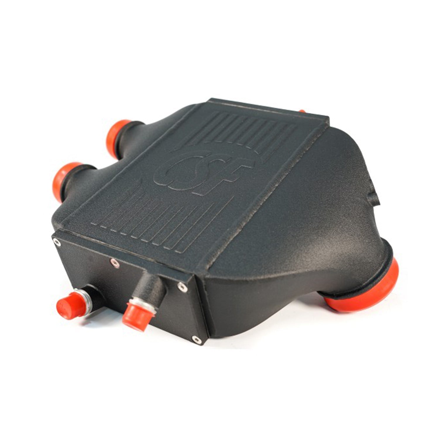 CSF BMW M3/M4/M2 Competition Race Top Mount Charge Cooler In Crinkle Black Finish (F80/F82/F83/F87) - Race Rally Supplies