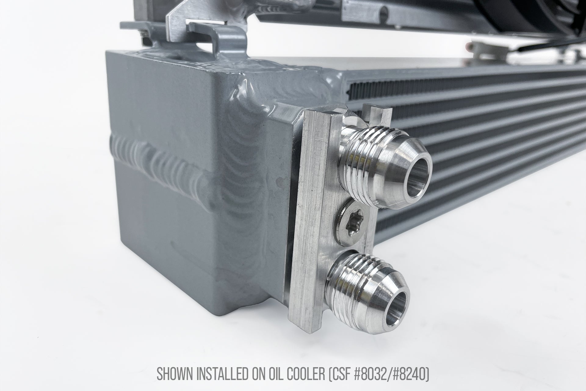 CSF BMW S54 Swap E36 Oil Cooler - 10 AN Fitting Adapter - Race Rally Supplies