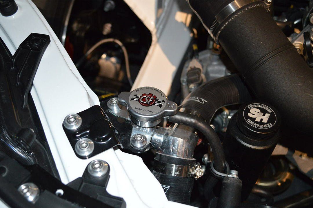 CSF FR - S/BRZ/86/GR86 All - Aluminum Filler Neck w/1.4 bar High Pressure Radiator Cap - Race Rally Supplies