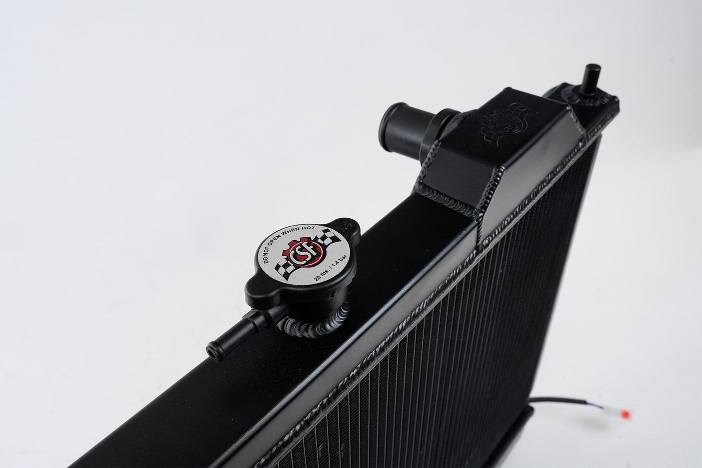 CSF Mitsubishi Evo 7/8/9 Full Size Slim Radiator w/ 12in SPAL Fan - Black - Race Rally Supplies