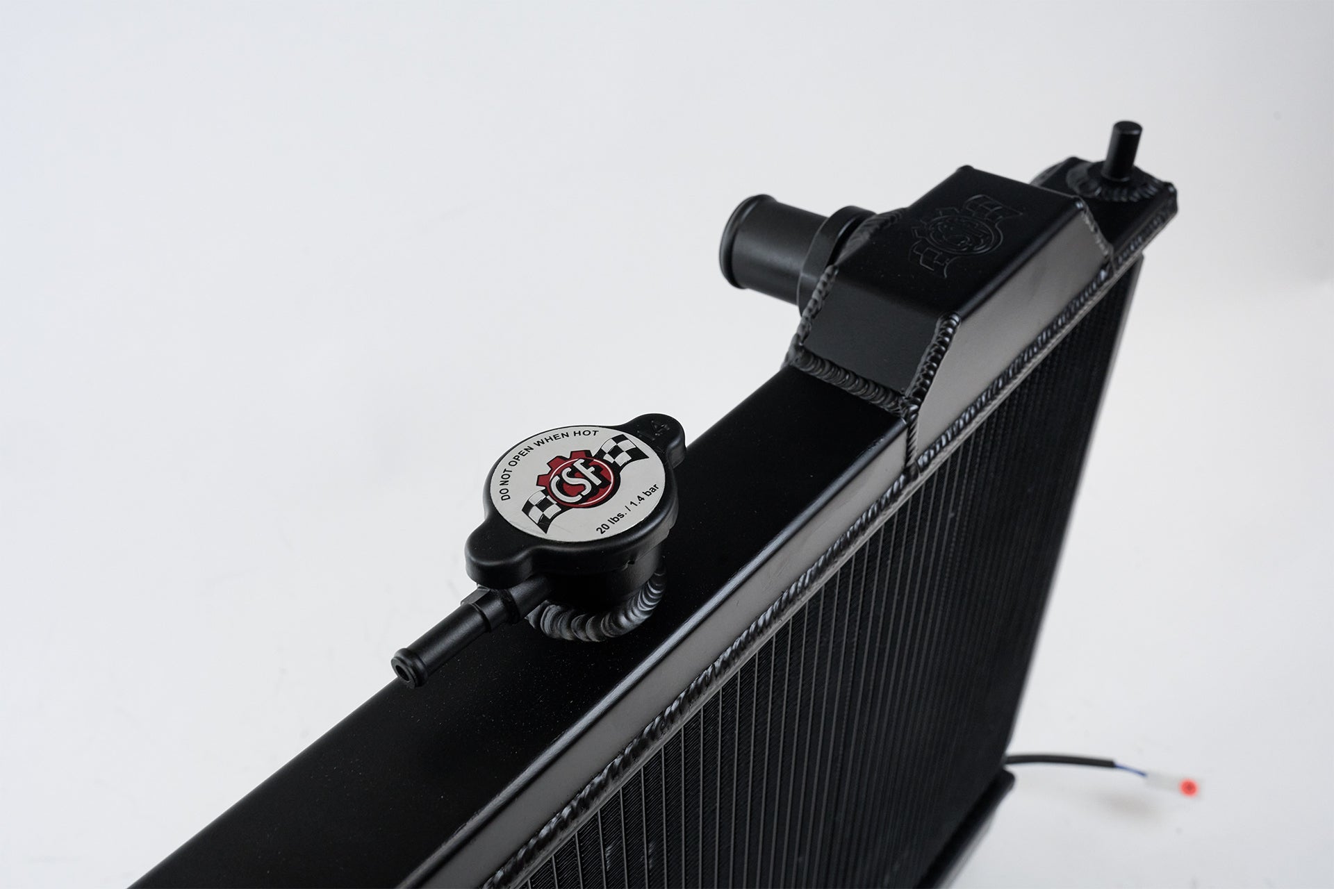 CSF Mitsubishi Evo 7/8/9 Full Size Slim Radiator w/ 12in SPAL Fan - Black - Race Rally Supplies