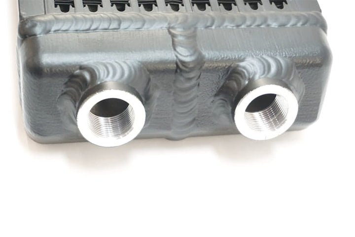CSF Universal Dual - Pass Oil Cooler / IROC Porsche / M22x1.5 / 24L x 5.75H x 2.16W - Race Rally Supplies