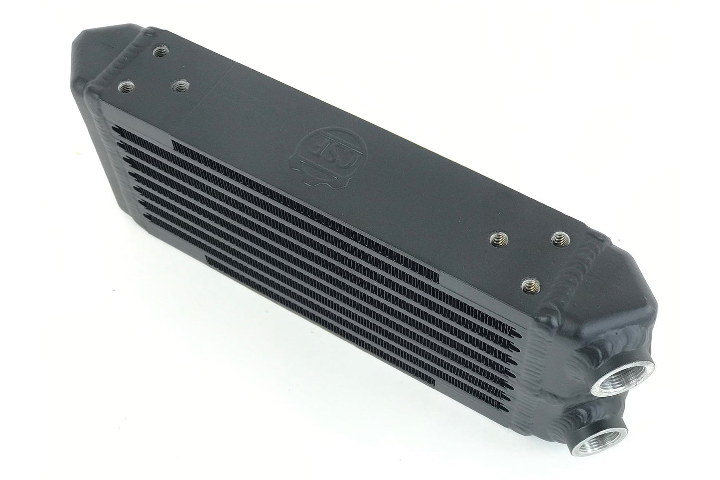 CSF Universal Dual - Pass Oil Cooler - M22 x 1.5 connections - 13L x 4.75H x 2.16W - Race Rally Supplies