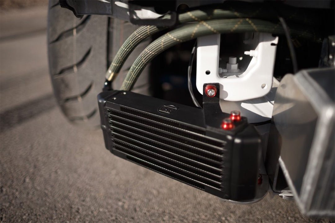 CSF Universal Dual - Pass Oil Cooler - M22 x 1.5 connections - 13L x 4.75H x 2.16W - Race Rally Supplies