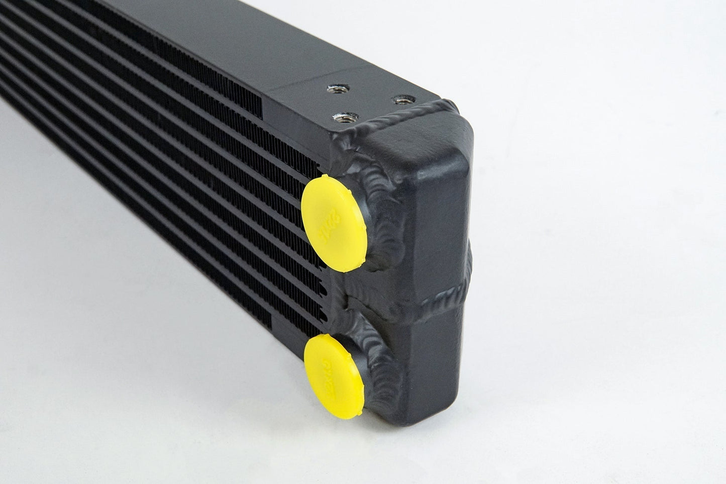 CSF Universal Dual - Pass Oil Cooler / RS Porsche / M22 x 1.5 / 22L x 4.75H x 2.16W - Race Rally Supplies