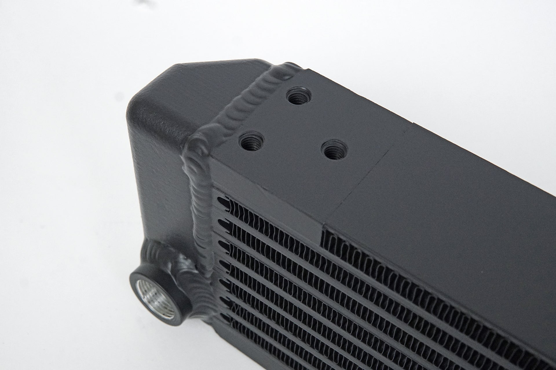 CSF Universal Single - Pass Oil Cooler / RSR Porsche / M22 x 1.5 / 22L x 4.75H x 2.16W - Race Rally Supplies