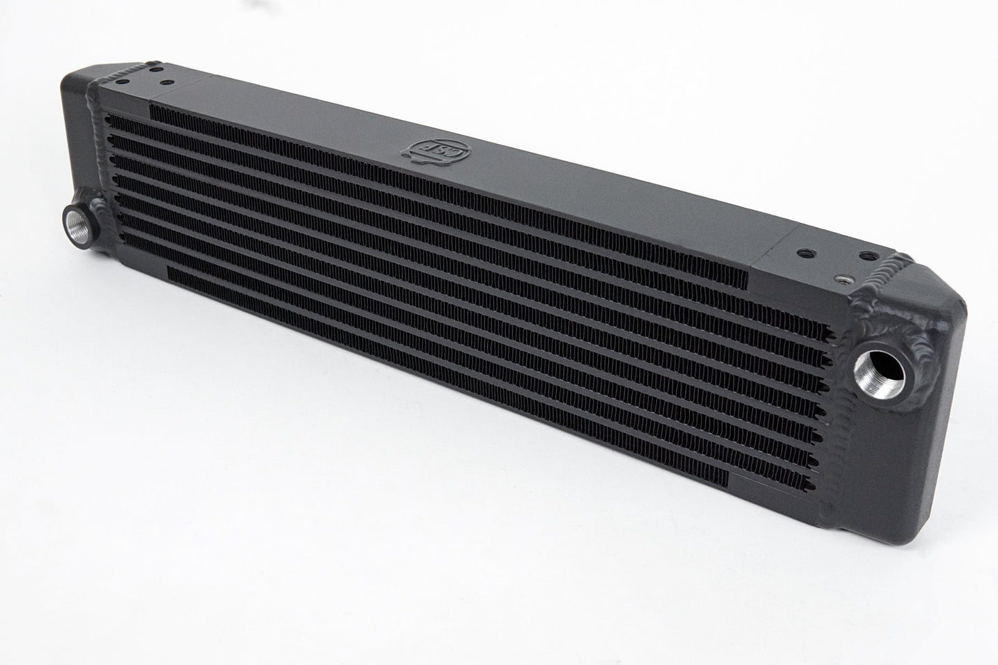 CSF Universal Single - Pass Oil Cooler / RSR Porsche / M22 x 1.5 / 22L x 4.75H x 2.16W - Race Rally Supplies