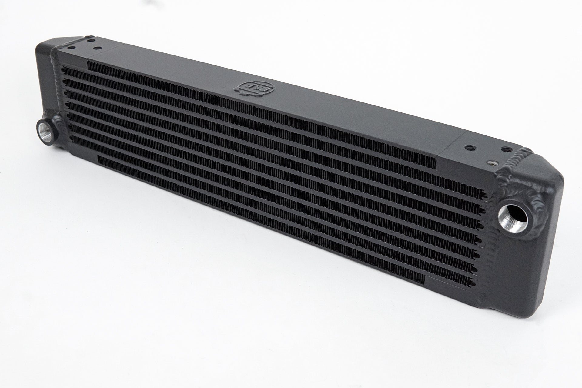 CSF Universal Single - Pass Oil Cooler / RSR Porsche / M22 x 1.5 / 22L x 4.75H x 2.16W - Race Rally Supplies