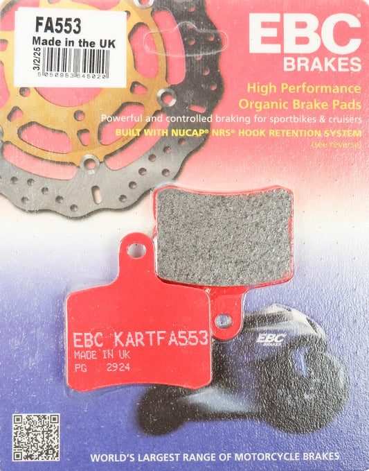 EBC OTK Tony Kart 2017 - Current BWD / BSD Hard Brake Pad Set FA553 - Race Rally Supplies