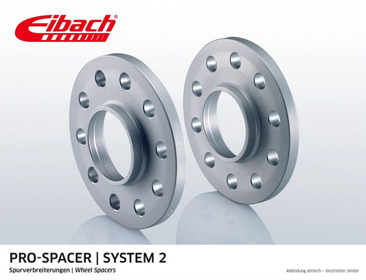 Eibach Pro-Spacer Kit (Pair Of Spacers) 10mm Per Spacer (System 2) S90-2-10-022 (Silver) - Race Rally Supplies
