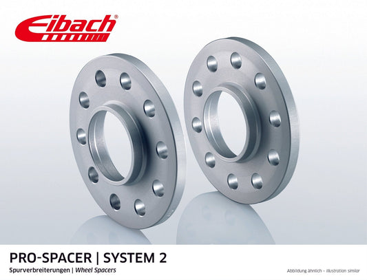 Eibach Pro - Spacer Kit (Pair Of Spacers) 15mm Per Spacer (System 2) S90 - 2 - 15 - 027 (Silver) - Race Rally Supplies