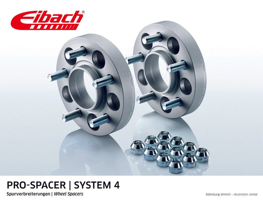 Eibach Pro-Spacer Kit (Pair Of Spacers) 15mm Per Spacer (System 4) S90-4-15-005 (Silver) - Race Rally Supplies