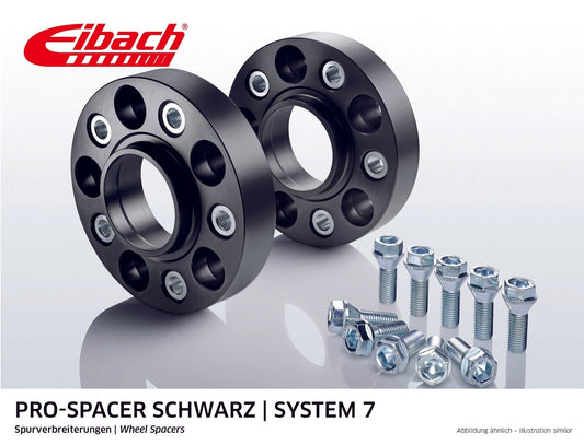 Eibach Pro-Spacer Kit (Pair Of Spacers) 20mm Per Spacer (System 7) S90-7-20-011-B (Black) - Race Rally Supplies