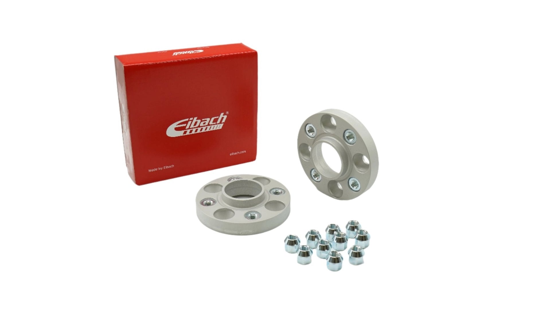 Eibach Pro-Spacer Kit (Pair Of Spacers) 20mm Per Spacer (System 7) S90-7-20-026 (Silver) - Race Rally Supplies