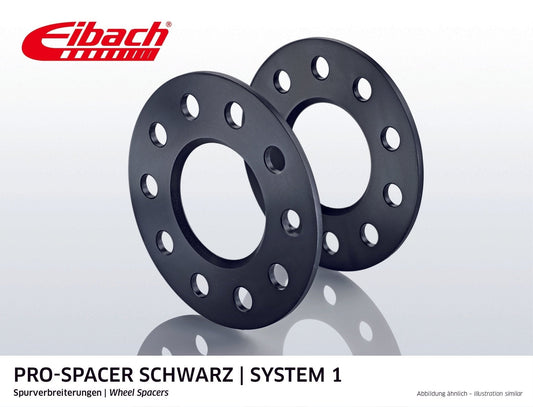 Eibach Pro-Spacer Kit (Pair Of Spacers) 5mm Per Spacer (System 1) S90-1-05-007-B (Black) - Race Rally Supplies
