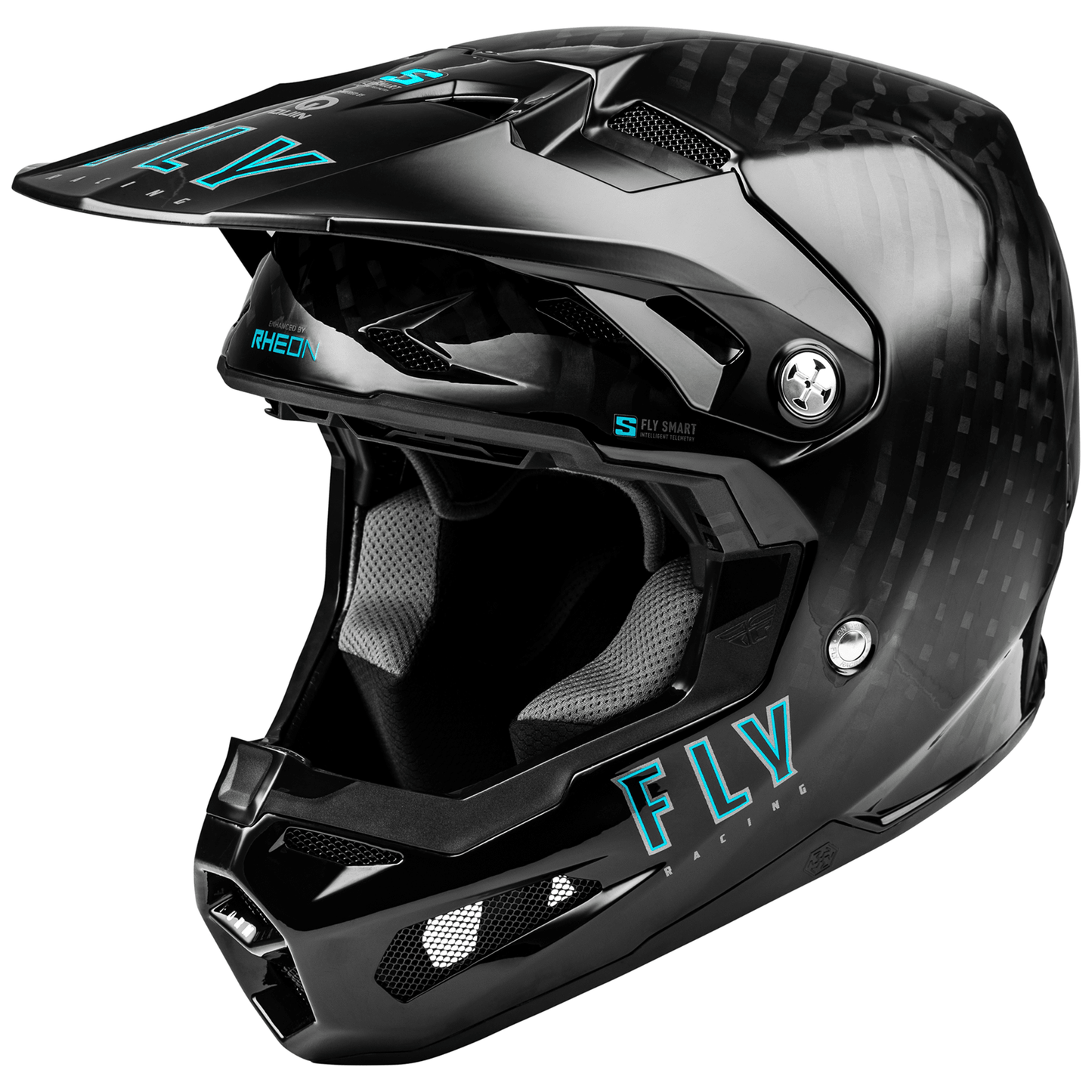 FLY Racing Formula S Solid Carbon ECE / DOT Approved Smart Helmet - Race Rally Supplies