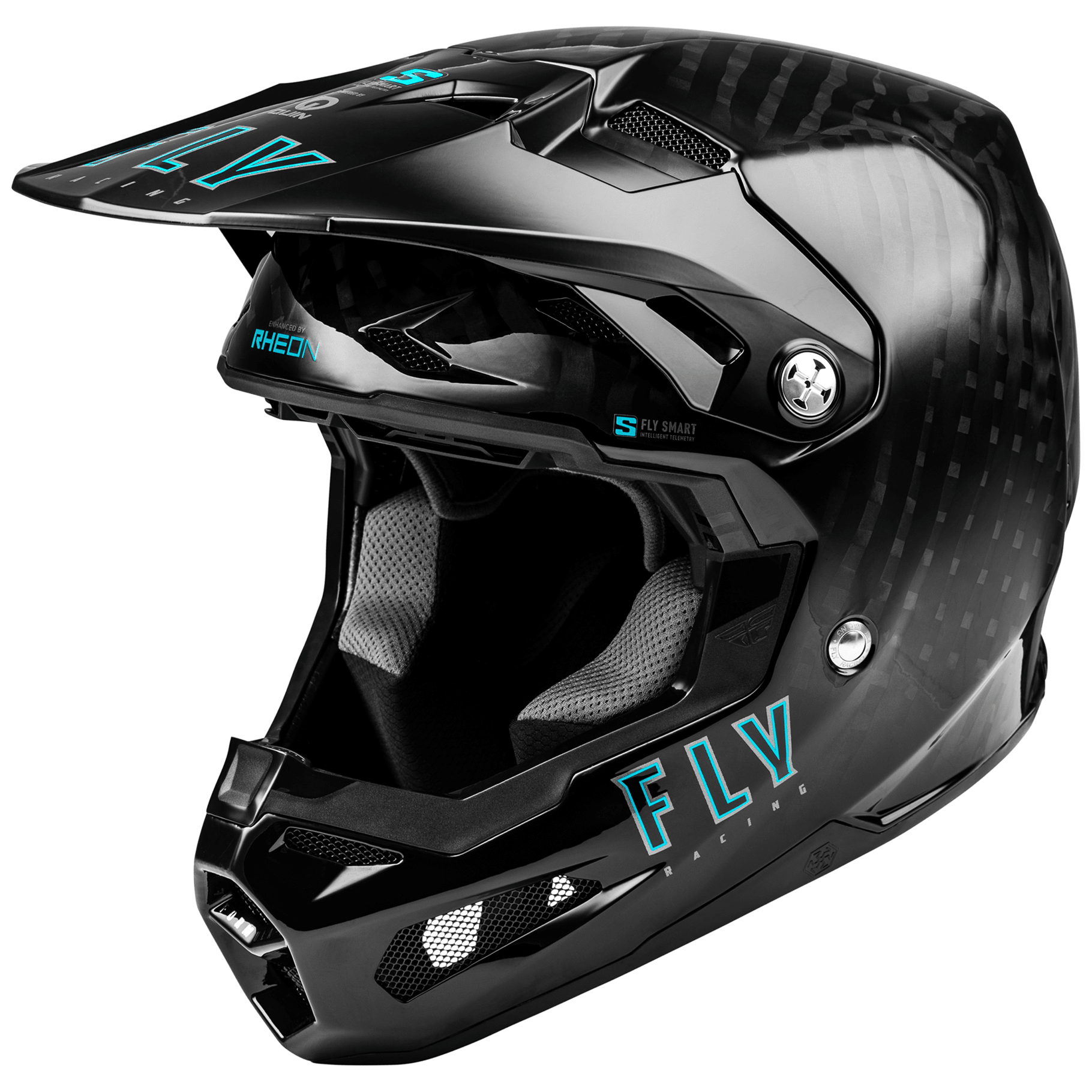 FLY Racing Formula S Solid Carbon ECE / DOT Approved Smart Helmet - Race Rally Supplies