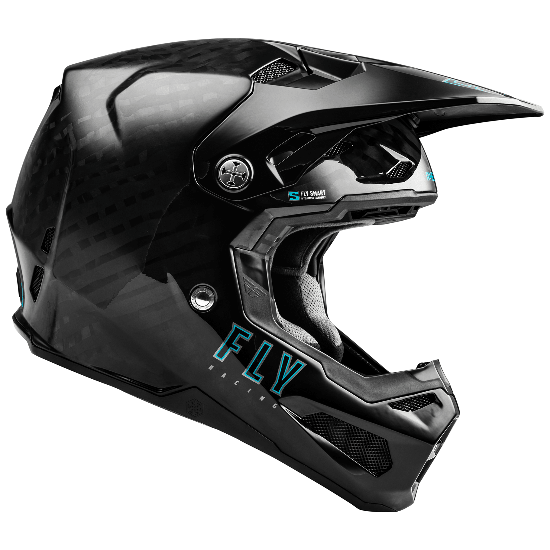 FLY Racing Formula S Solid Carbon ECE / DOT Approved Smart Helmet - Race Rally Supplies