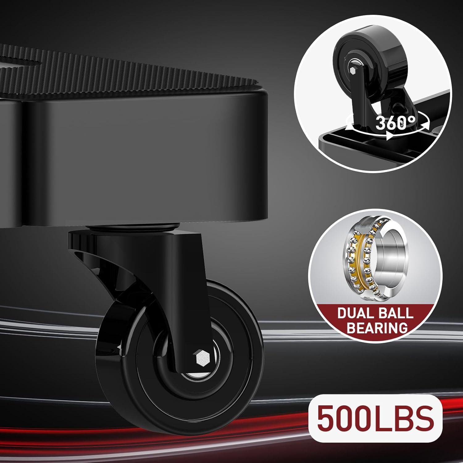 Folding Hand Truck 230KG Portable Dolly 6 Wheel Trolley - Race Rally Supplies