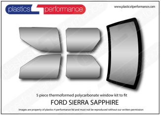 FORD - Sierra Sapphire - Lexan Polycarbonate window kit - Race Rally Supplies