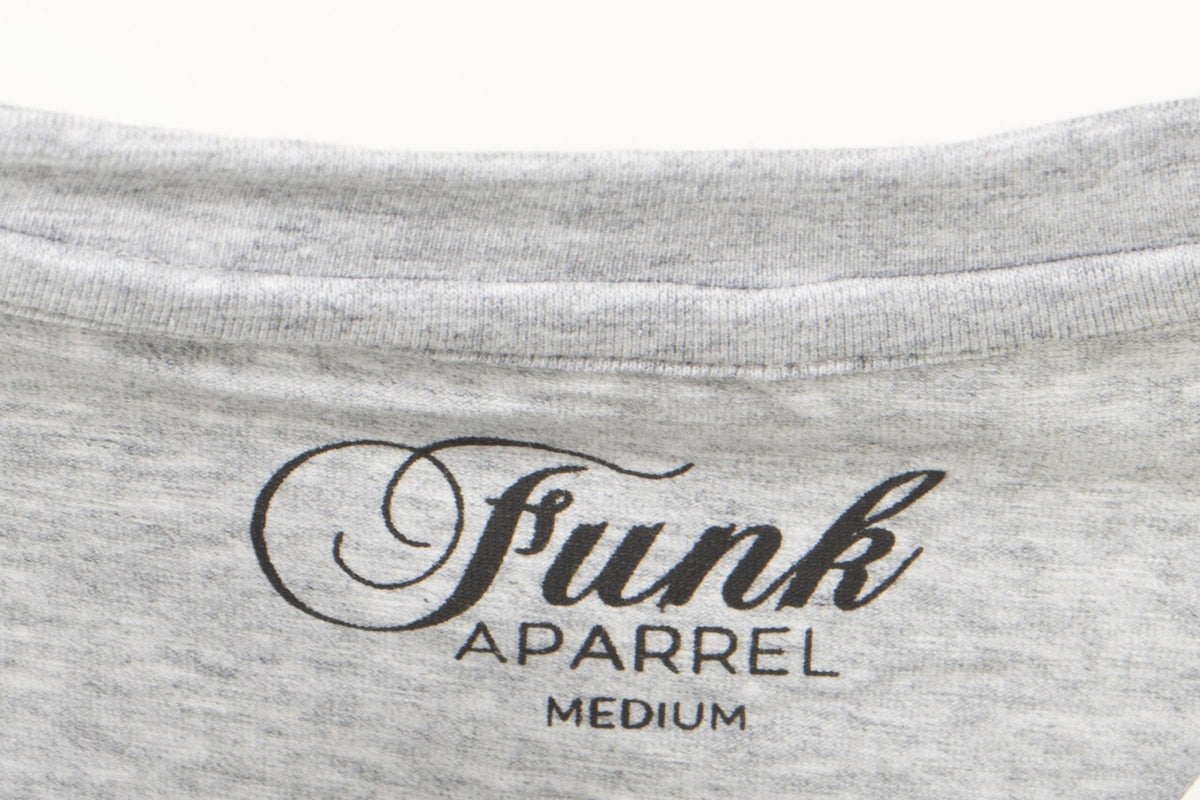 Grey "F U N K" speed Tee - Race Rally Supplies