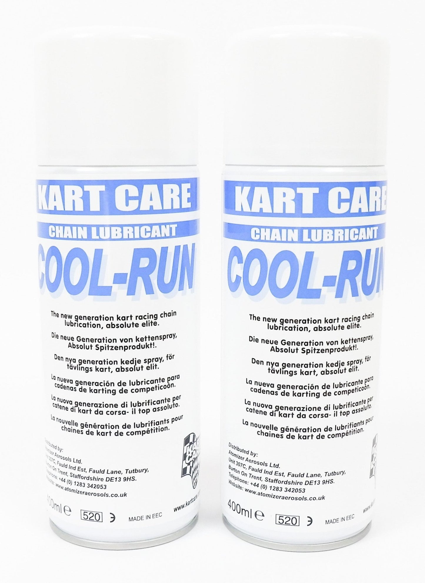 Kart Care COOL RUN Chain Lube Lubricant 400ml - Race Rally Supplies