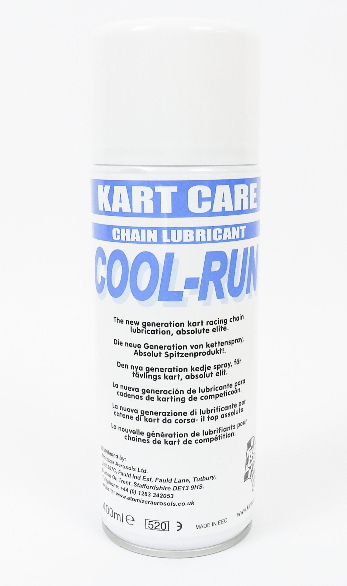 Kart Care COOL RUN Chain Lube Lubricant 400ml - Race Rally Supplies