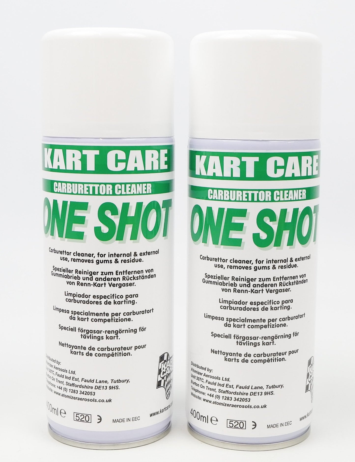 Kart Care ONE SHOT Carb Cleaner Spray 400ml - Race Rally Supplies