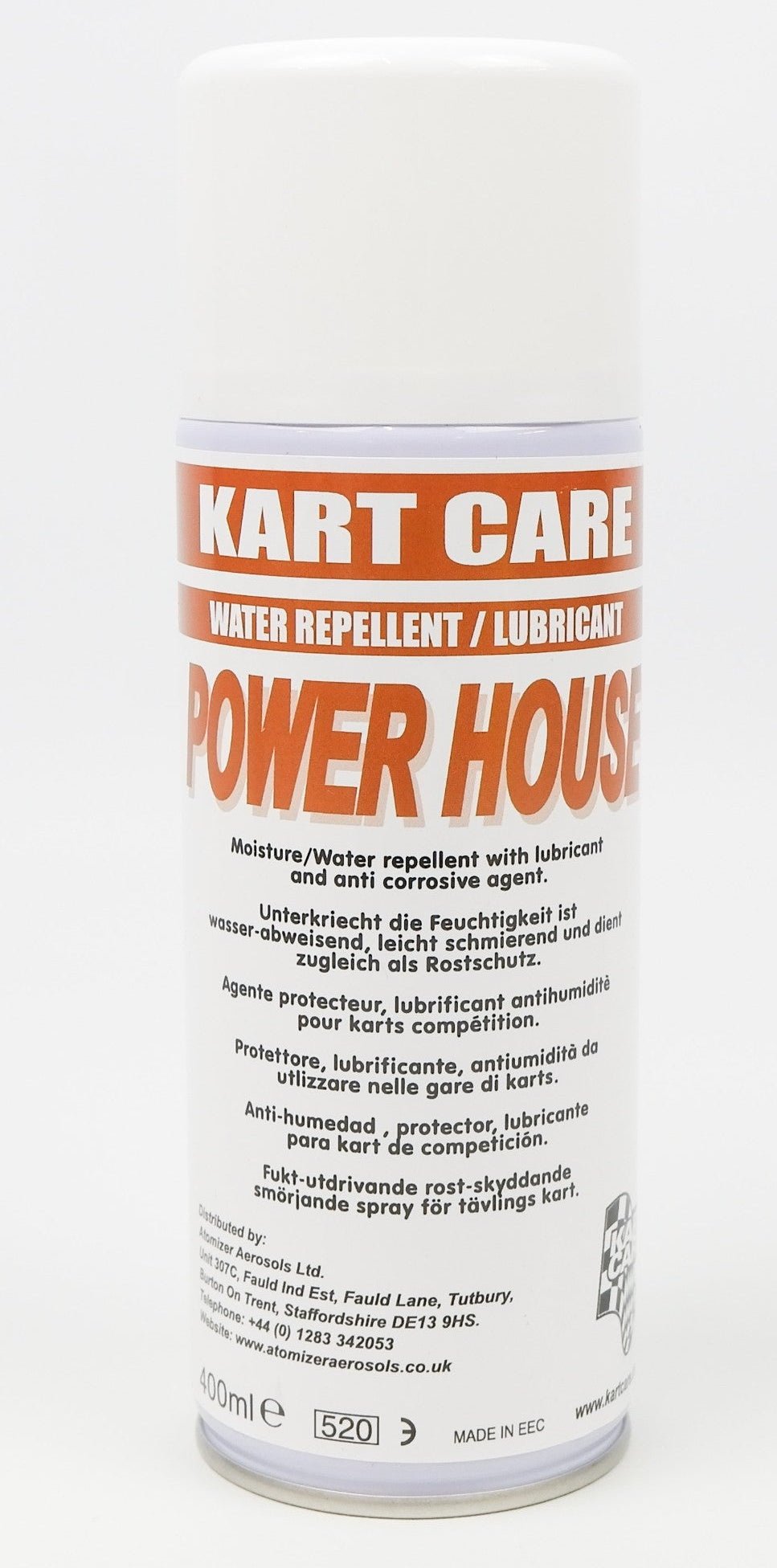 Kart Care POWER HOUSE Moisture Repellent & Lubricant 400ml - Race Rally Supplies
